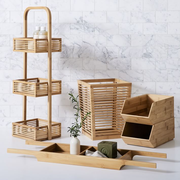 Brockton Bamboo Bathroom Accessories