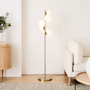 Staggered Glass 5 Light Floor Lamp 60 West Elm