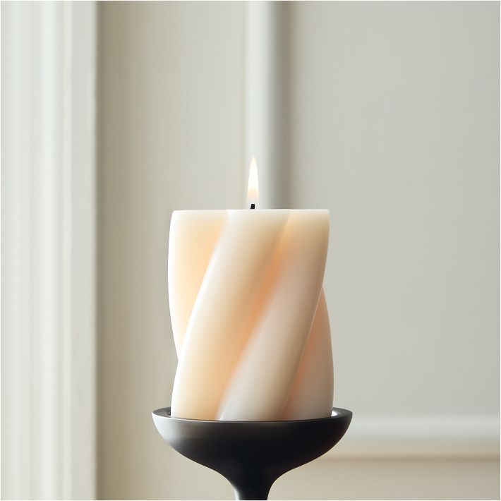 Chunky Twist Pillar Candles