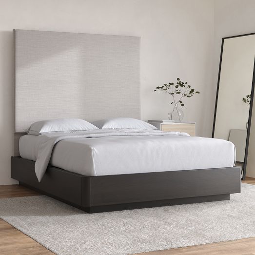 Simple Upholstered Wall Mounted Headboard | West Elm