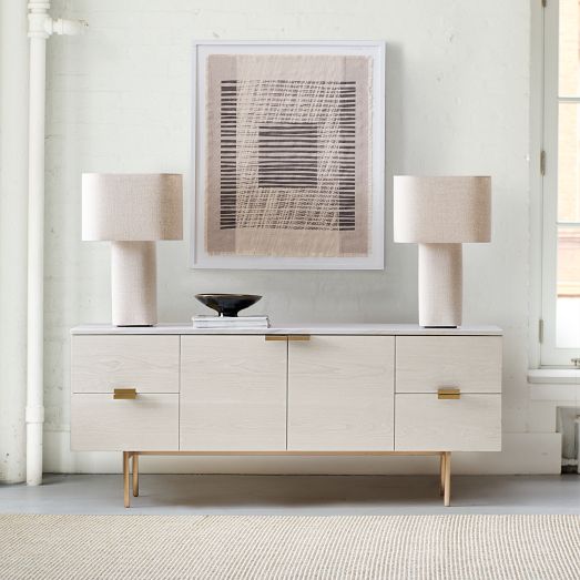 West elm white sideboard hotsell