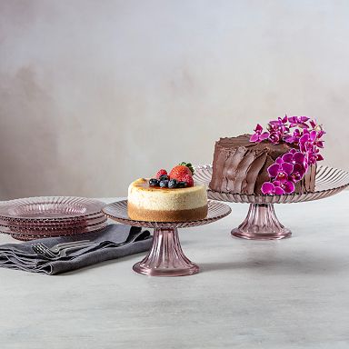 Depression glass cake stand best sale