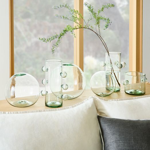 Diego Olivero Artisan Recycled Glass Vases | West Elm