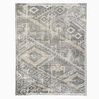 Hand-Knotted Triangle Motif Rug