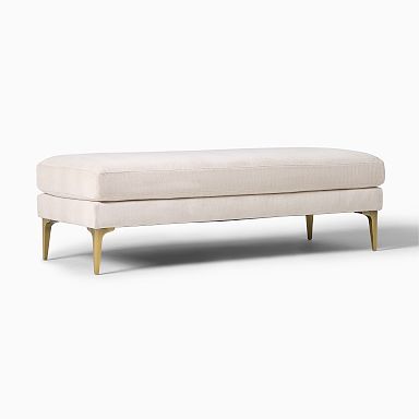 West elm velvet bench discount
