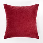 Quilted Ripple Velvet Pillow Cover