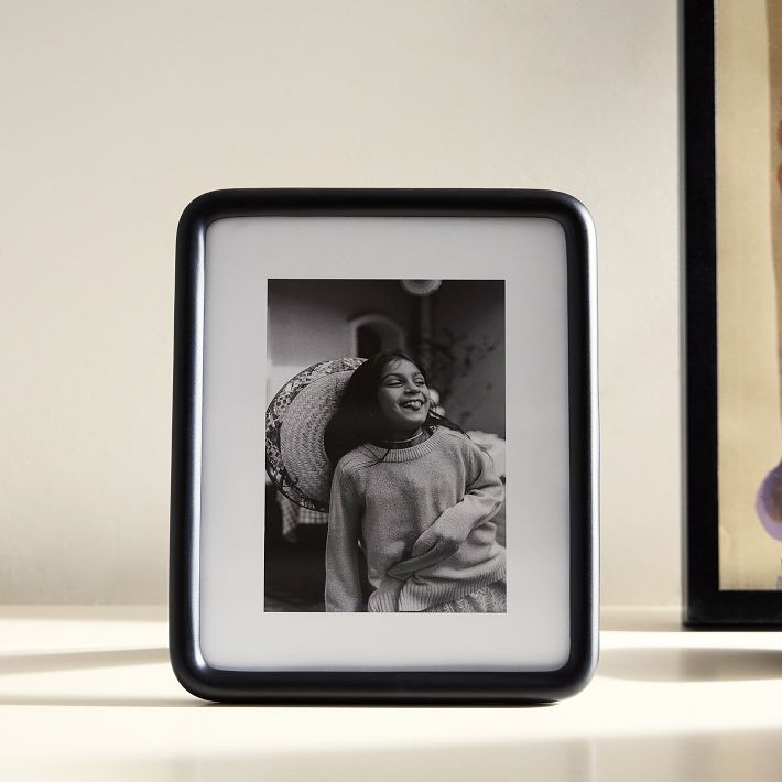 Modern Rounded Metal Tabletop Frames - black