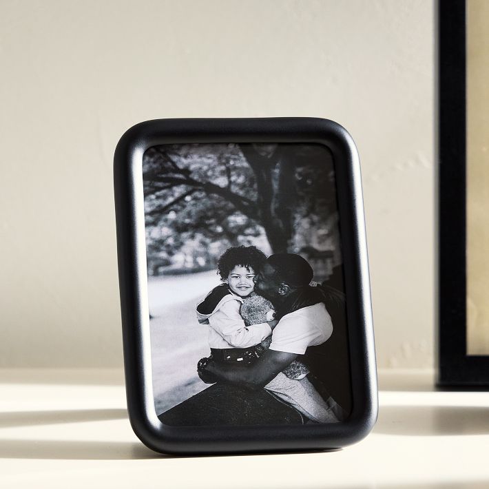 Modern Rounded Metal Tabletop Frames - black