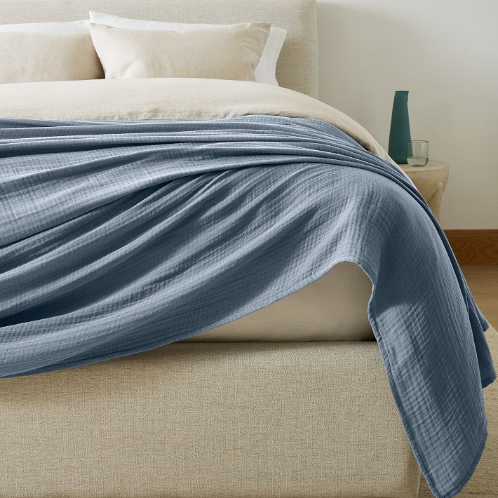 West Elm Dreamy Gauze store Cotton Blanket