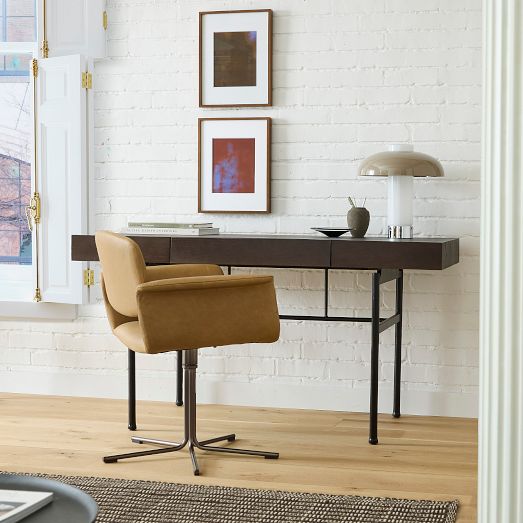 Slim Leg 3-Drawer Desk | West Elm