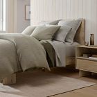 European Flax Linen Mini Waffle Duvet Cover &amp; Shams