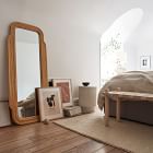 Desert Sun Cane Floor Mirror