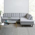 Drake 2-Piece Bumper Chaise Sectional (100&quot;)