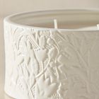 Embossed Ceramic Filled Candles - Bergamot