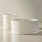 Embossed Ceramic Filled Candles - Bergamot