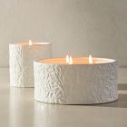 Embossed Ceramic Filled Candles - Bergamot