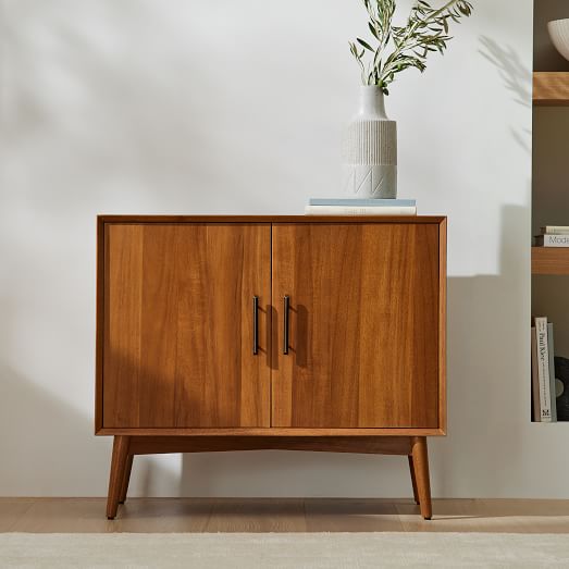 Mid Century Tall Bar Cabinet 32 West Elm