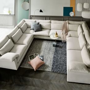 Extra deep chaise sofa discount