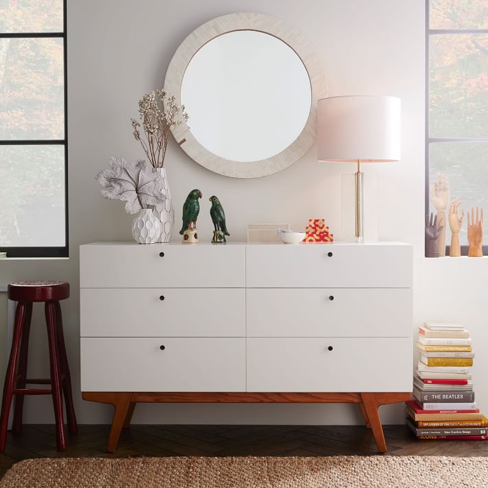 Modern 6-Drawer Dresser (54&quot;)