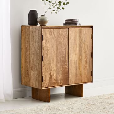 West elm bar cabinet large hotsell