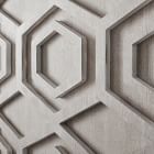 Graphic Wood Hexagon Dimensional Wall Art