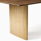 Anton Metal Plinth Dining Table (72&quot;, 86&quot;)