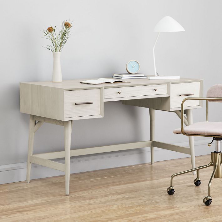 52 inch desk with drawers discount