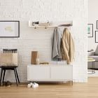 Nolan Entryway Bench &amp; Wall Shelf Set