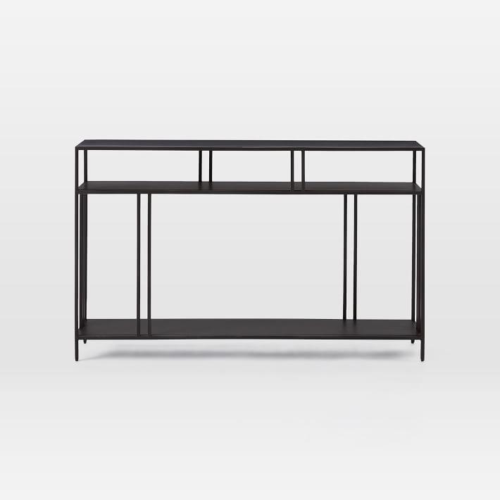 West elm black console table discount
