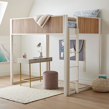 Quinn Double Loft Bed Stylish Durable Kids Furniture West Elm