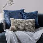 Geo Facet Jacquard Velvet Pillow Cover