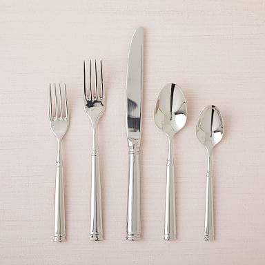 Bistro Mirrored Stainless Steel Flatware Sets