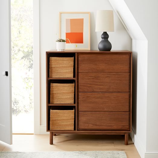 West elm walnut dresser discount