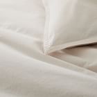 Organic Washed Cotton Percale Duvet Cover &amp; Shams