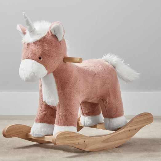 Pottery barn unicorn rocking horse sales