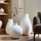 Pure White Matte Ceramic Vases