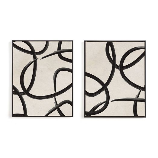 West elm cheapest luxury painting black and white