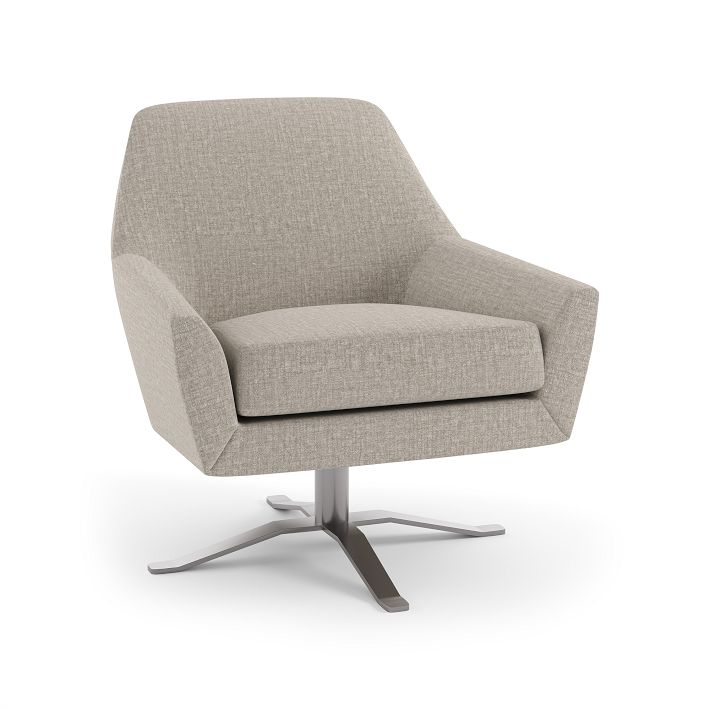 West elm lucas swivel chair discount