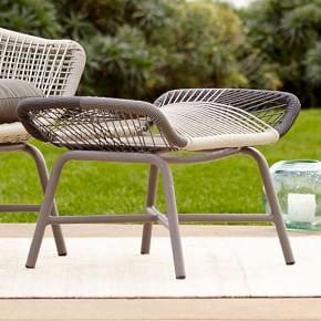 Huron Outdoor Ottoman | West Elm