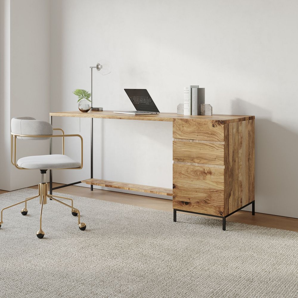 West elm mango wood desk discount