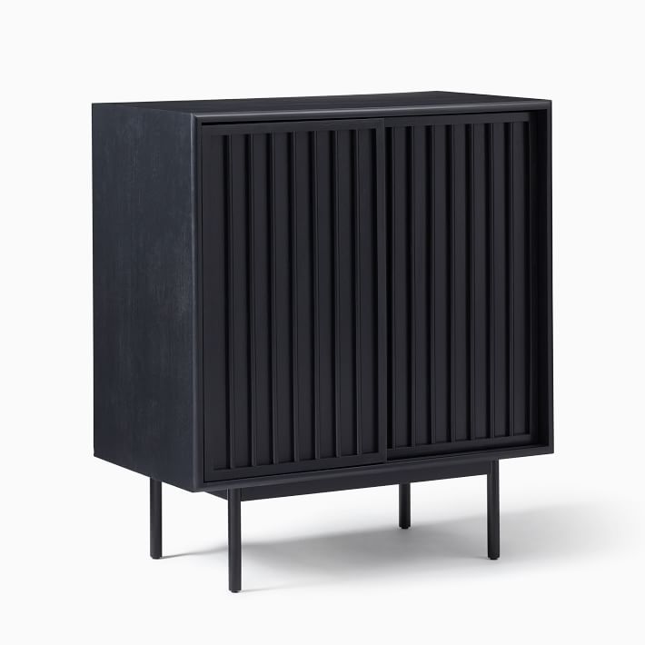 Slatted Bar Cabinet 32 Stylish Kitchen Furniture West Elm