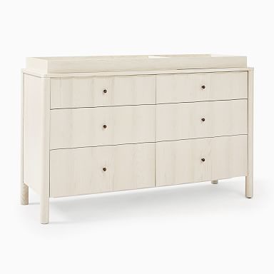 Changing Table Scalloped Pink Nursery West Elm