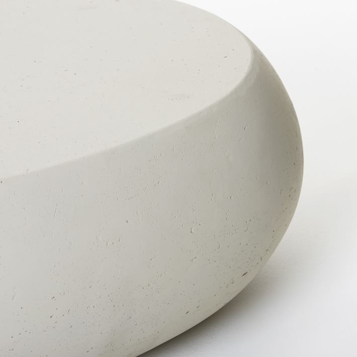 Pebble Indoor Outdoor Oval Coffee Table Modern Outdoor Furniture West Elm