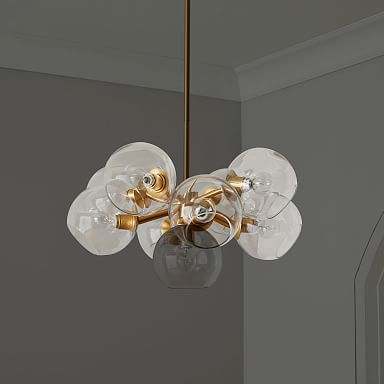 West elm staggered glass chandelier cheap