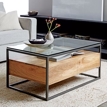 Box Frame Storage Coffee Table West Elm