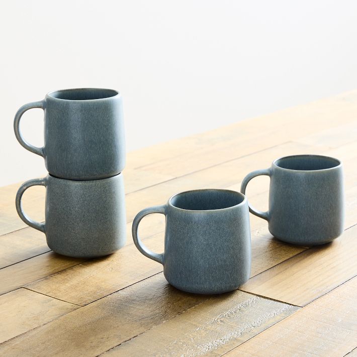 Kanto Stoneware Handled Mug - Set of 8