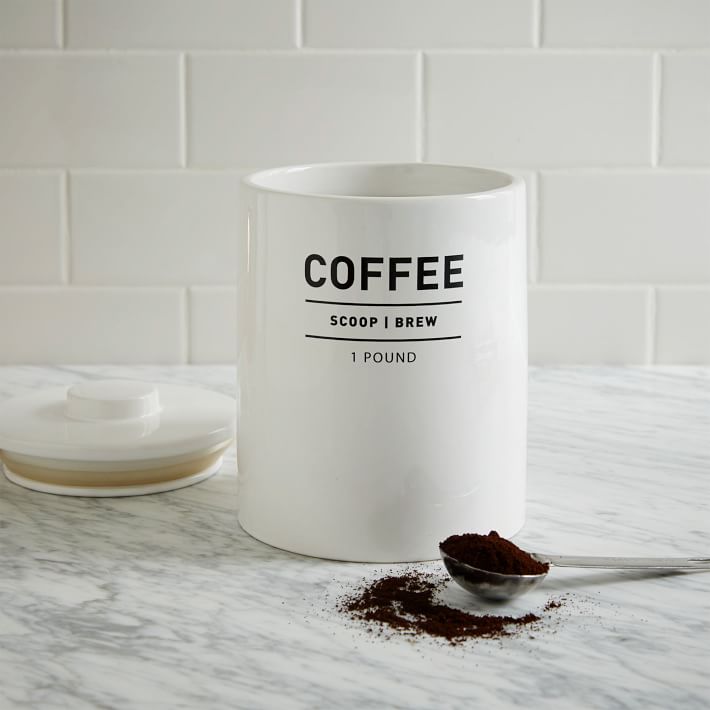 Utility Stoneware Kitchen Canisters - Coffee