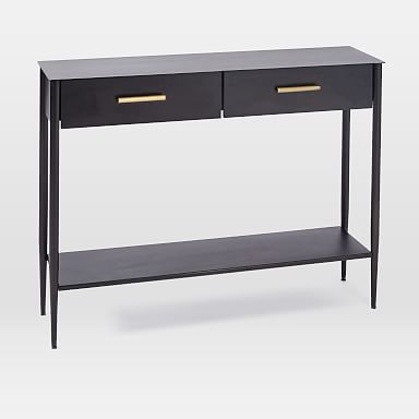 West elm black console table discount
