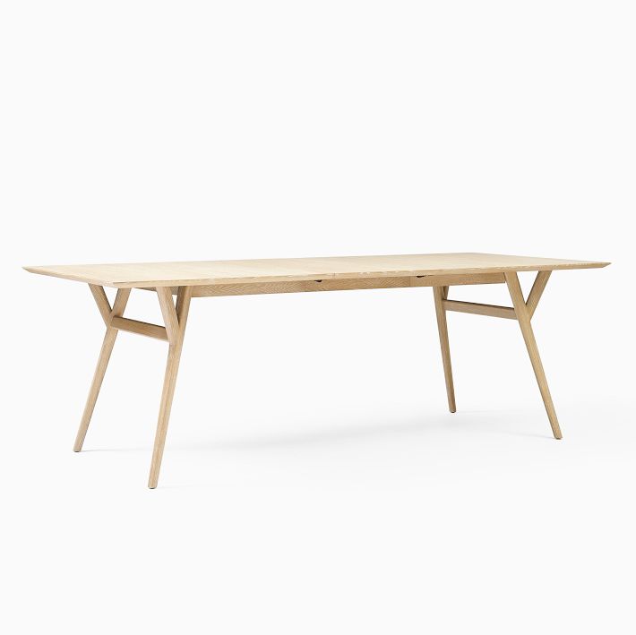 Mid-Century Extendable Dining Table (39"–92")