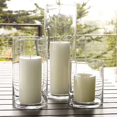 West Elm. Wood Pillar Candle Holders. top Sz. 9